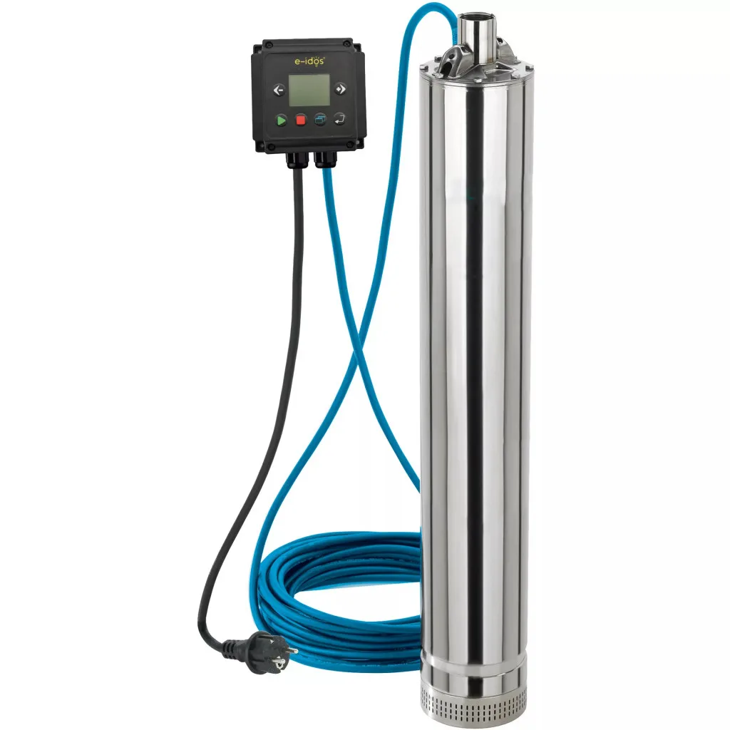 Multi-stage submersible clean-water pumps with built-in control