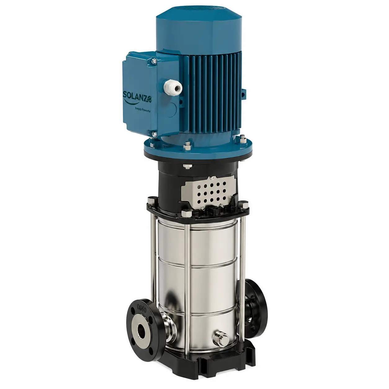 Vertical multi-stage in-line pumps stainless steel